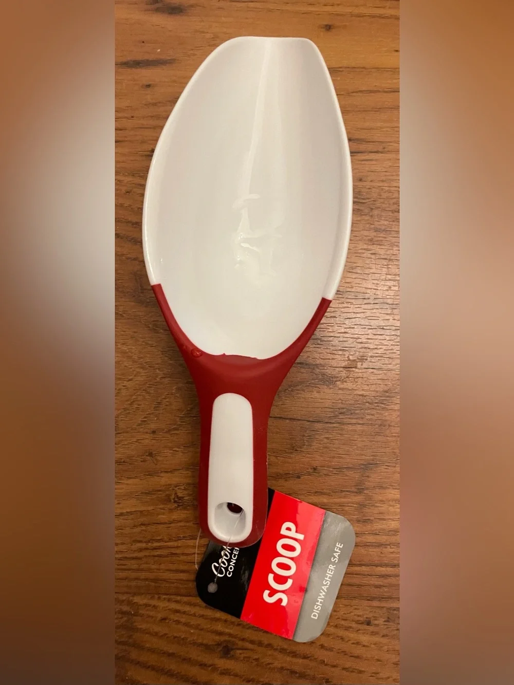 New Cooking Concept White and Red Plastic Scoop